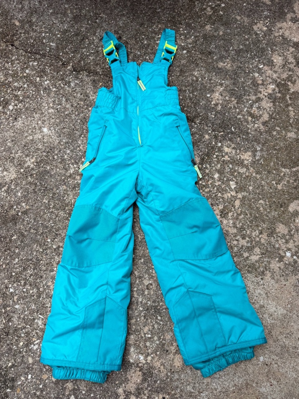 Champion Turquoise Kids Snow Overalls with Adjustable Straps